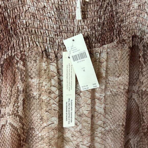 Anthropologie Short Sleeve Tiered Midi Dress - Picture 3 of 8